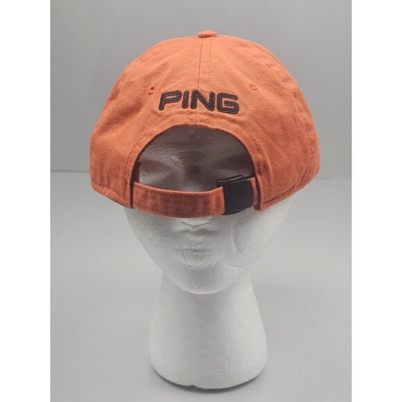 Oklahoma State OSUx Ping‎ Golf Logo Baseball Cap Adjustable Back Orange - Picture 2 of 6